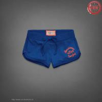 dames abercrombie athletic shorts new york blauw oranje Lightning Levering 2jftt172